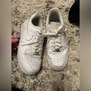 White Nike Airforce 1s